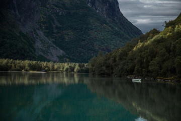 Lovatnet Lake views around Geiranger, in Norway
