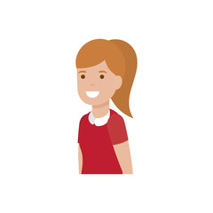 Isolated girl cartoon design