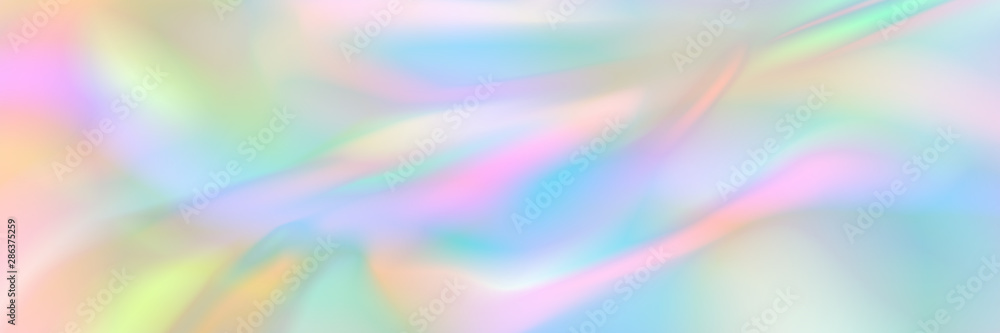 Poster horizontal abstract pastel holographic texture design for pattern and background