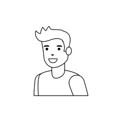 Isolated avatar man vector design