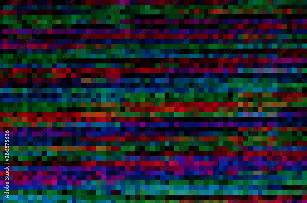 Aufkleber pixel pattern of a digital glitch / abstract background, pattern of a digital glitch.