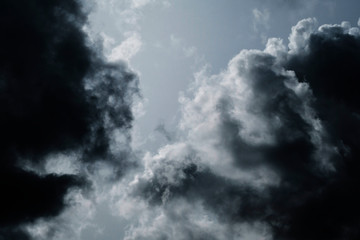 Sky clouds cirrus clouds monochrome