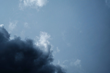 Sky clouds cirrus clouds on a blue background