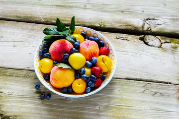 Summer fruit and berry