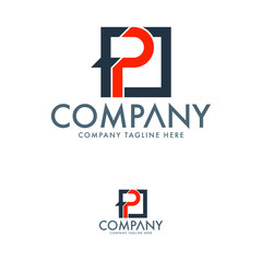 Letter F P Logo Design Template