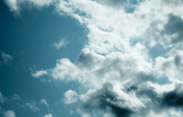 Sky clouds cirrus clouds on a blue background