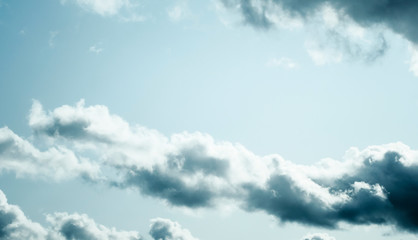 Sky clouds cirrus clouds on a blue background