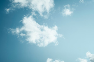 Sky clouds cirrus clouds on a blue background