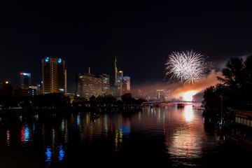 Frankfurt Firework at Museumsufer-Festival