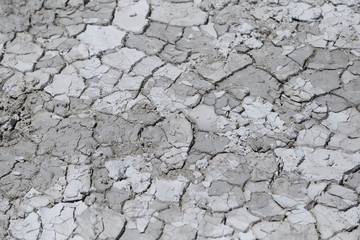 the dry white soil background from Turkey.