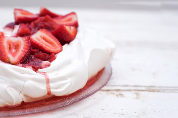 Pavalova cake made at  home