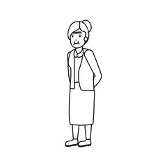 Obraz premium Grandmother cartoon vector design