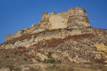 Fototapeta na wymiar Goris Tsikhe fortress in Gori. Shida Kartli mkhare. Georgia