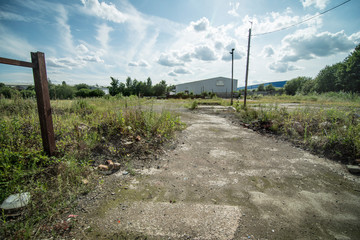 Brownfield land, former site of industrial waste and scrap processing works, West Midlands, UK
