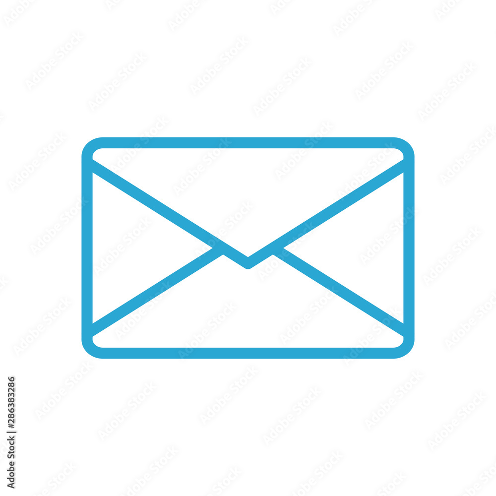 Poster envelope message vector design