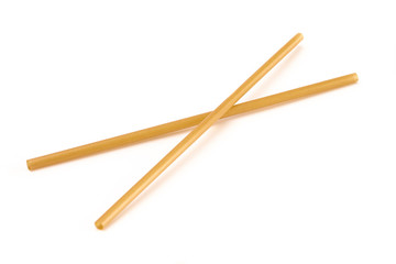 Bunch of Bamboo or Sugarcane Straws an Environmentally Friendly Alternative to Plastic