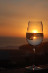 Sunset wine cup