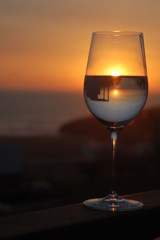 Sunset wine cup 2