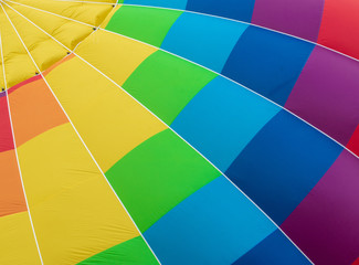 Obraz premium Abstract background of colorful squares a hot air balloon