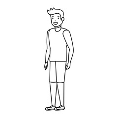 Isolated avatar man vector design