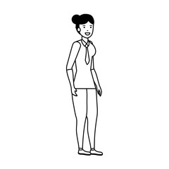 Isolated avatar woman vector design