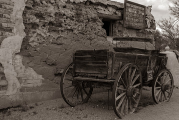 Fototapeta na wymiar Old Western Wagon