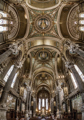 The Basilica of Notre Dame de Fourviere in Lyon in France