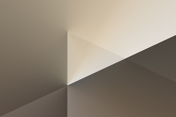 Illustrated background, triangle texture, video play button. Illustrated background, texture triangle. Gold, yellow and brown color.