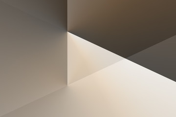 Illustrated background, triangle texture, video play button. Illustrated background, texture triangle. Gold, yellow and brown color.
