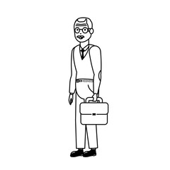 Grandfather cartoon vector design