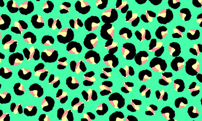 Leopard print design. Animal skin pattern.