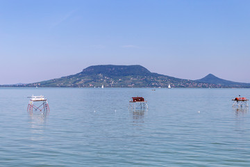 Lake Balaton view from Fonyod, Hungary.