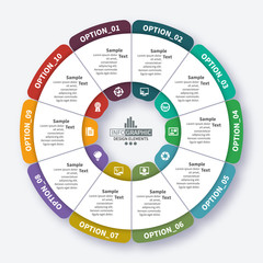 Abstract 3D Paper Infographics. Business template .Vector illustration