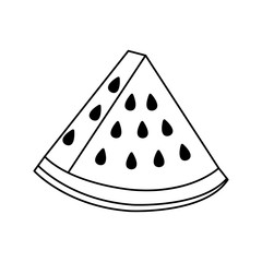 fresh watermelon fruit nature icon