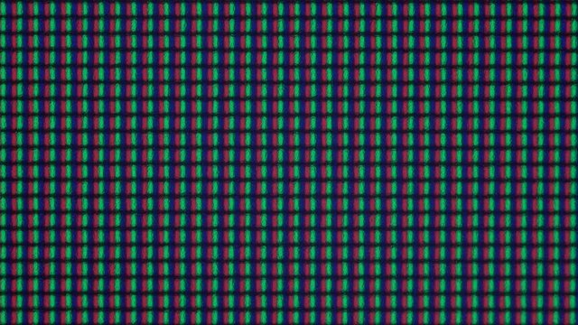 Extreme closeup of digital display with visible pixels