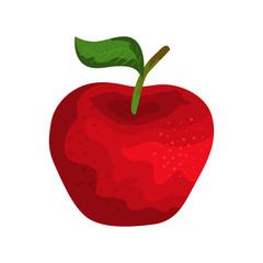 fresh apple fruit nature icon
