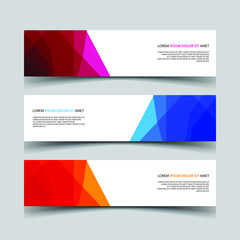Fototapeta premium Vector Abstract design banner web template