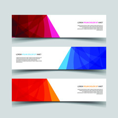 Fototapeta premium Vector Abstract design banner web template