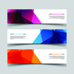 Fototapeta premium Vector Abstract design banner web template