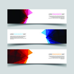 Fototapeta premium Vector Abstract design banner web template