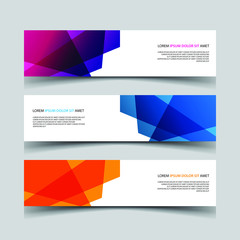Fototapeta premium Vector Abstract design banner web template