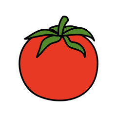fresh tomato vegetable nature icon
