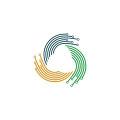 Technology vector icon illustration