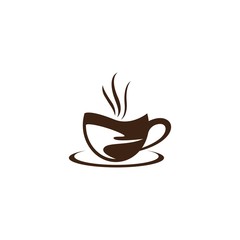 Coffee cup logo template vector icon