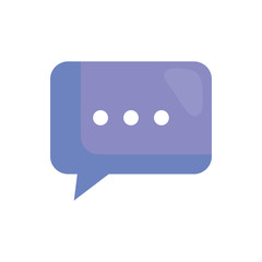 speech bubble message isolated icon