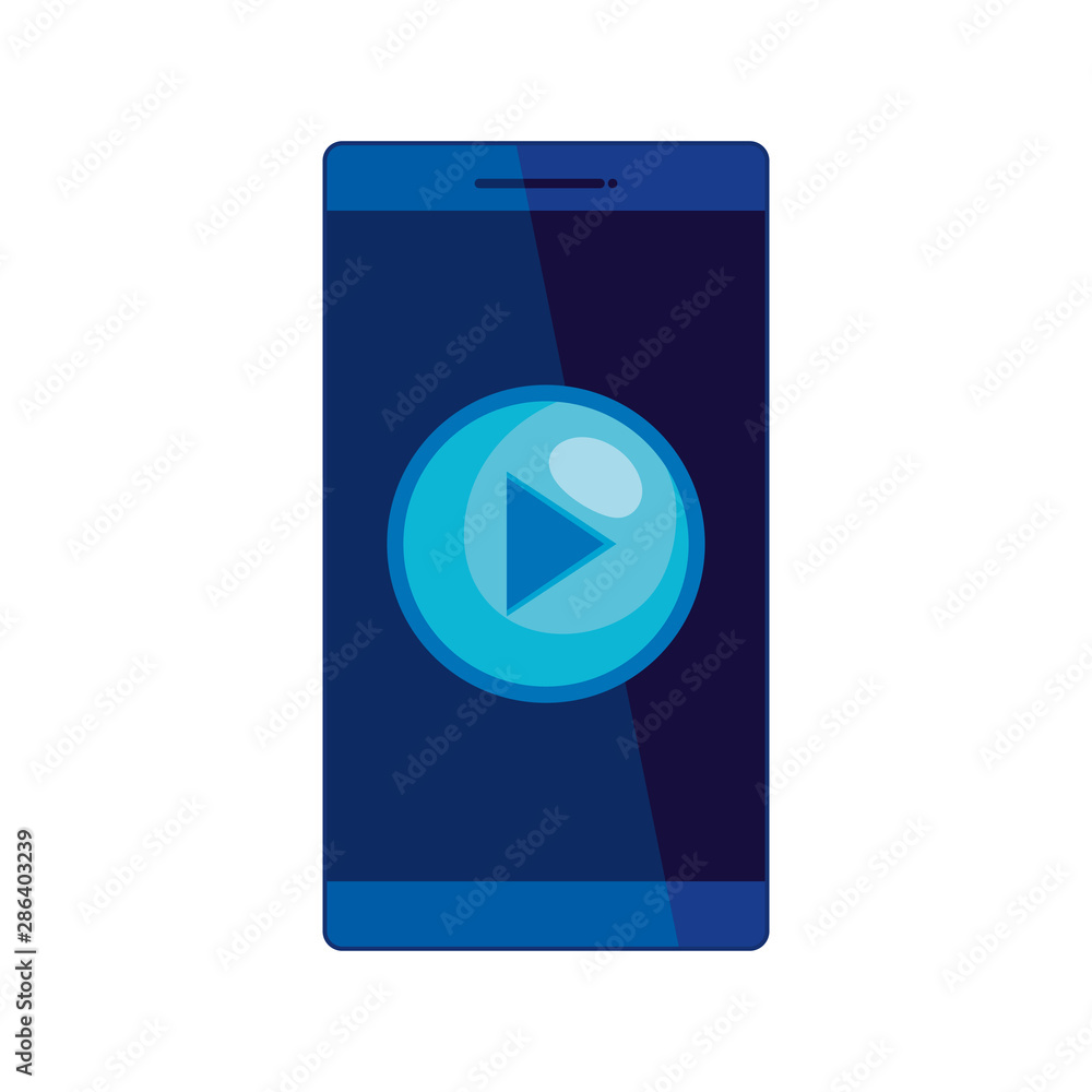 Poster smartphone device with play button