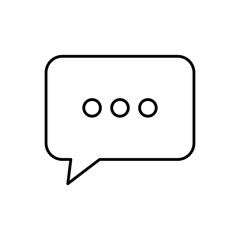 speech bubble message isolated icon