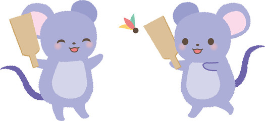 これまでで最高の福笑い イラスト ネズミ 美しい花の画像