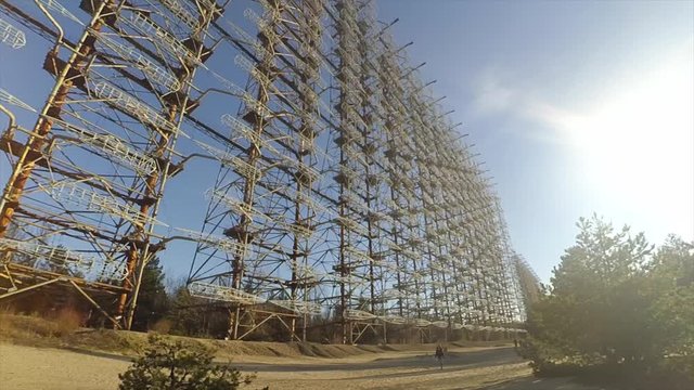 Chernobyl shoots from ground and above,
Star Wormwood, Kopachi village and check it's kindergarten,  new sarcophagus of Reactor #4 , Red Forest and Pripyat road sign, swimming pool, Duga 3