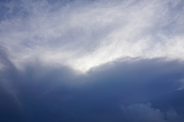 Dark sky and dramatic storm rain clouds abstract background